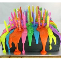Drip Cake -  Melting Candles Cake